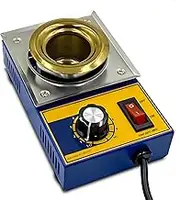 Solder Pot,160W 50mm Diameter Lead Free Solder Pot Tin Melting Pot Soldering Bath Titanium Plate Desoldering Bath Capacity 500g for Melting Metals,Solder,Plastic