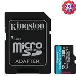 KINGSTON 256G 256GB MICROSDHC CANVAS GO PLUS 170MB/S SDCG3/256GB SD U3 A2 V30 金士頓 記憶卡