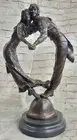 Original Art Deco Tango Dancers Dance Dancing Bronze Sculpture statue by Leonard