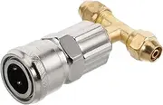 Trailer Truck Accessories Air Compressor Tire Inflator Attachment Gas Can Spout Replacement Air Tank Valve Kit with Gauge Air Pump Check Valve Gas Cap Copper