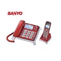 全新 保固一年 台灣三洋SANLUX   DCT-8915子母機數位無線電話 (紅色)