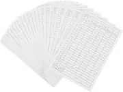 NOLITOY 30pcs Golf Scorecards Record Tools for Outdoor Sports Portable Score Paper for Competition and Practice Easy to Use Strong Material for Accurate Score Tracking