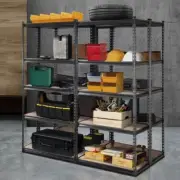4 PCS Boltless Shelving Unit Garage Storage Rack Warehouse Shelves Organiser