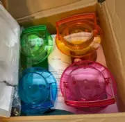 Set Of 4 -Water Resistant Wireless Instant Battery Lanterns -New Old Stock