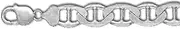 [JewelryWeb] 925 Sterling Silver 20 Centimeters X 12.0 mm Mariner Link bracelet Link-Bracelet for Women