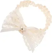 [Holibanna] Bow Headband with Lace Decoration Elastic Newborn Hair Accessory Stylish Bow Hairband for Comfortable Ages for Outfits and Special Occasions