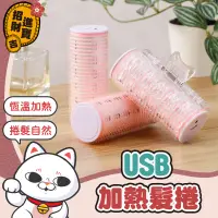 在飛比找蝦皮購物優惠-[捲髮神器]  USB加熱髮捲 加熱髮捲 瀏海髮捲 髮捲夾 