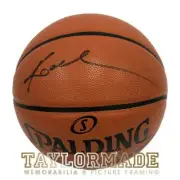 KOBE BRYANT HAND SIGNED SPALDING BASKETBALL NBA LAKERS LEGEND LEBRON JORDAN