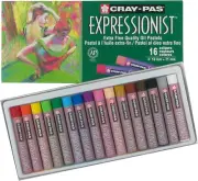 Cray-Pas Expressionist Oil Pastel Set - Soft Oil Pastels for Artists - 16 Colors