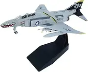 Replica Pre-Build Aircraf 1:100 For Scale Die-cast Navy F-4C Ghost Fighter Metal F4 Aircraft Model Alloy Carrier Carrier Aircraft Replica Military Aircraft Display Model Collection Gift Collection Gif