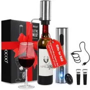 Electric Wine Opener Gift Set, Automatic Electric Wine Bottle Corkscrew Opene...