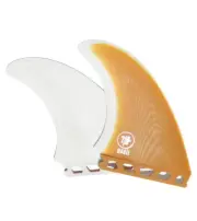 SURF FINS,MODII - TWINNIE 2TONE FINS - TWIN FIN - ORANGE ( FUTURE COMPATIBLE BA