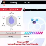 Pokemon Sword/Shield 6IV COSMOG / Modest [LEGENDARY]