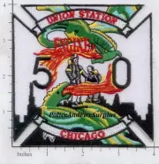 Illinois - Chicago Engine 50 IL Fire Dept Patch - Union Station
