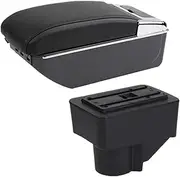 Arm Storage Box for F&ord for Fiesta for Fiesta 3 2011-2018 Car Armrest Storage Box Car Armrest Box(C Black Line 7usb)