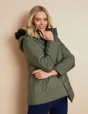 W. Lane Fur Trim Puffer Coat