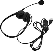 SHINEOFI Noise Cancelling Headset with Microphone for Office Use Comfortable Over Ear Headphones for Chat and Online Courses USB Connection for Audio