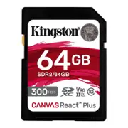 Kingston 64GB SDXC React Plus UHS-II Memory Card [SDR2/64GB]
