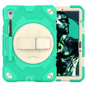 MCC Shockproof Strap Samsung Galaxy Tab S10 FE 10.9" X520 X526 Kids Case Cover SPMan [Mint+Champagne]