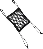 Happyyami 1pc Dog Car Backseat Barrier Portable Pet Isolation Net for Vehicle Safety Lightweight Oxford Mesh Venting for Air Circulation Car Fence for Travel