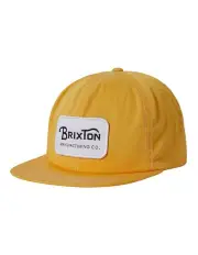 [Brixton] Grade High Profile Snapback in Yellow