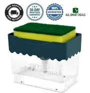 Dispensador De Jabon Liquido Para Cocina Para Platos Con Soporte De Esponja