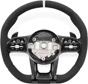 Car Steering Wheel Assembly Compatible With Mercedes Benz AMG Cls Glc Gle Gls Gla Cla W204 W205 W177 W206 W213 W217 W221 W222 W223(With button style)
