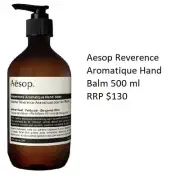 Aesop Reverence Aromatique Hand Balm- 500 ml - New