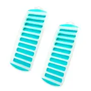 2 Pack Reusable Water Bottel Ice Cube Stick Tray Easy Release Pop Ice Cubes