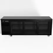 Skope BackBar 3 Glass Sliding Door CounterLine Fridge