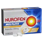 Nurofen Meltlets Citrus Ibuprofen 200mg 24 Tablets