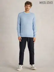 White Stuff Blue Henderson Spacedye Jumper (F25142) | $127