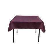 Polyester Poplin Washable Square Tablecloth, Stain and Wrinkle Resistant Squa...