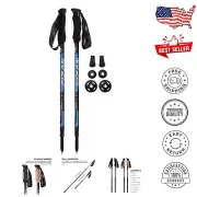 Lightweight 5.6 oz Hiking Poles - Adjustable, Ergonomic Handles, Compact Design