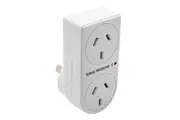 The Brute Power Co Double Plug Surge Protector Adaptor for Indoor Home Socket