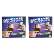 2PK Mdi Aero Disc Shooters Foam Flying Disc Launcher Gun/Blaster Novelty Toy 8y+
