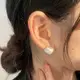 不過敏耳環 低敏耳釘 S925純銀耳釘拉絲耳環 氣質耳釘 圓球 耳釘 耳環輕奢小眾 設計簡約 耳飾 特別造型 011