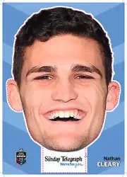 NRL RUGBY NATHAN CLEARY FACE MASK, STATE OF ORIGIN , NSW BLUES QLD MAROONS 1