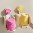 Space-Saving Suction Cup Toothbrush Rack Toothbrush Holder for Home