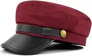 [Generic] Unisex Classic Flat Top Fisherman Hat Cotton Fiddler Hat