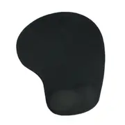 Office Mousepad with Gel Wrist Support Ergonomic Gaming Desktop Mouse Pad Wrist Rest - Black