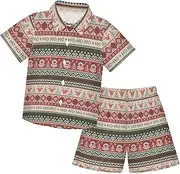 [Caihoyu] Baby-boys Toddler Short Sleeve Button Down Shirt & Shorts Set Toddler Boy Clothes Infant Little Boy Gift