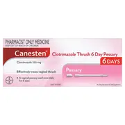 Canesten Clotrimazole (100mg) 6 Day Thrush Treatment 6 Pessaries