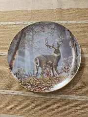 "BROKEN SOLITUDE" Plate Whitetail Splendor by Larry Zach The Danbury Mint MBI