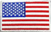 [Generic] OnlyYou.X US Flag Patch American Flag Patch US Flag Embroidered Applique Patche American Flag Embroidered Patch 1 Piece Red with White Border