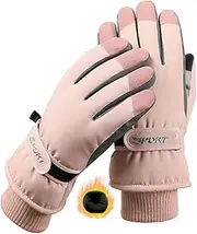 SPOTFISH Snow Gloves Women Ski Gloves Waterproof Touchscreen Winter Warm Gloves Snowboarding
