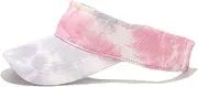 LAYBAY Women Sun Visor Hat Visors Cap Creative Ins New Colorful Tie-Dyed Empty Top Female Spring and Summer Travel Sunscreen Tide Street Couple Hat, for Golf Tennis Activities 56-58cm (Color : Pink)