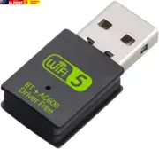 2In1 USB Bluetooth Wifi Adapter, Bluetooth 5.0 Dongle Wifi Dongle Ac600Mbps, Dr