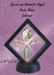 Rock Angel - Made of Gem Quality Quartz and Amazonite - Colorado - 3D Display