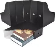 Black Magazine Holder(6 Pack) Cardboard Magazine File Holder-Folder Holder,Magaz